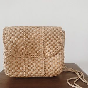 Woven crossbody purse